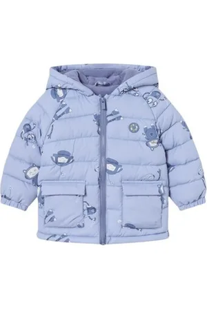 Mayoral Paksu takki 2469 CHAQUETON ACOLCHADO ESTAMPADO Azul 9 kuukautta