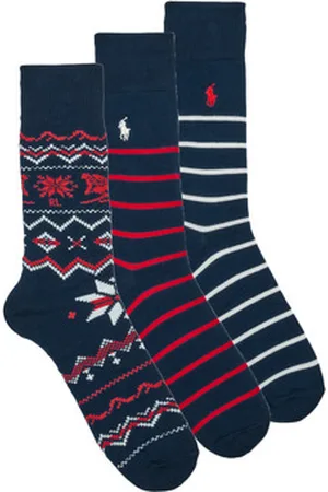 Ralph Lauren Korkeavartiset sukat DOWNHILL SKR-CREW SOCK-GIFT BOX Yksi Koko
