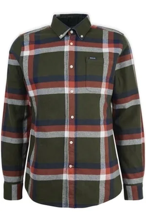 Barbour Pitkähihainen paitapusero Folley Tailored Shirt - Olive EU M