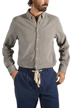 Portuguese Flannel Pitkähihainen paitapusero Lobo Shirt - Grey EU S