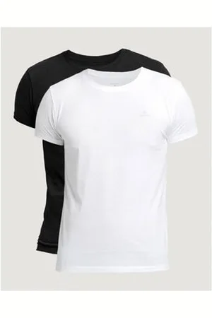 GANT Lyhythihainen t-paita 901002108_111_111_BLACK_WHITE EU XL