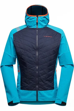 La Sportiva Fleecet Kap Hybrid Hoody M L73 643614 Deep Sea/Tropic Blue EU XXL