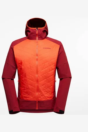 La Sportiva Fleecet Kap Hybrid Hoody M L73 322320 Cherry Tomato/Sangria EU M