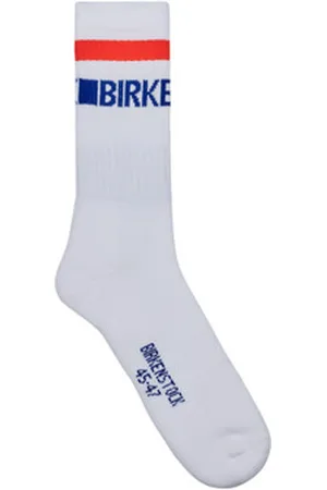 Birkenstock Korkeavartiset sukat Cotton Crew Stripe White 42 / 44
