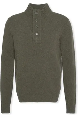 Barbour Neulepusero Patch Half Zip Knit - Seaweed EU S