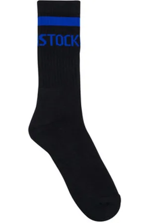 Birkenstock Korkeavartiset sukat Cotton Crew Stripe Black 42 / 44