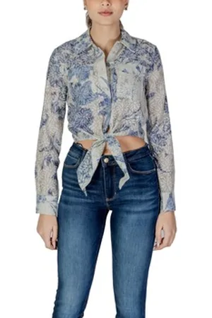 Guess Paitapusero / Kauluspaita LS ADELAIDE BOW W5GH03 WH4K2 EU S