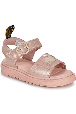 Dr. Martens Tyttöjen sandaalit Marlowe Hearts J Powder Pink+Cloud Cream 36