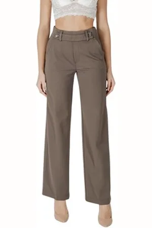 Street one Housut Straight Leg L32 HW belt butto 378711 US 42 / 32