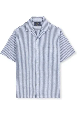 Portuguese Flannel Pitkähihainen paitapusero Jacquard Shirt - Chambray EU M