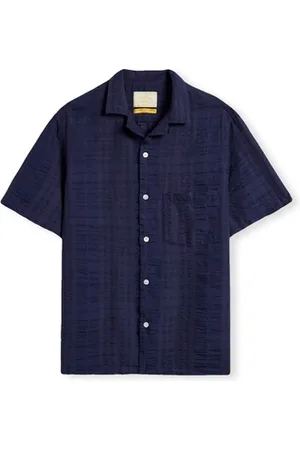 Portuguese Flannel Pitkähihainen paitapusero Crupao Shirt - Navy EU S
