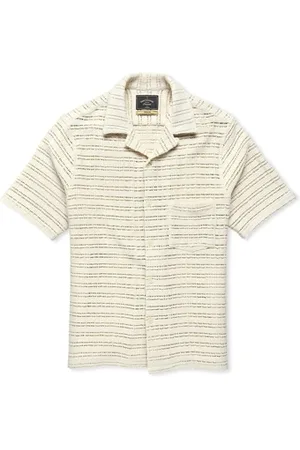 Portuguese Flannel Pitkähihainen paitapusero Drove Knit Shirt - Offwhite EU M
