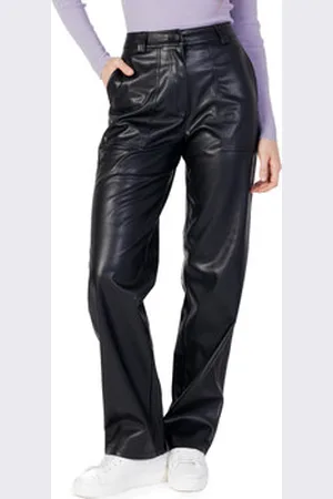 Calvin Klein Housut J20J221385 - FAUX LEATHER HIGH IT XS