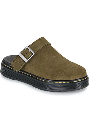 Dr. Martens Puukengät Brookline Mule DMs Olive Bronx Suede 45