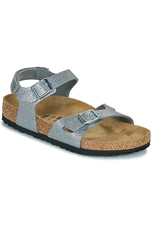 Birkenstock Tyttöjen sandaalit Rio AS Kids BF Sparkling Silver 36