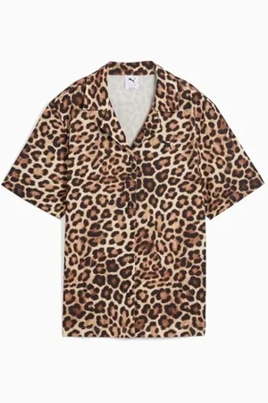 PUMA Paitapusero / Kauluspaita LEO LUXE RELAXED AOP SHIRT EU S