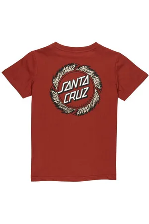 Santa Cruz T-paidat & Poolot Youth flame ringed dot t-shirt 12 / 13 vuotta