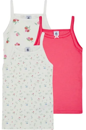 Petit Bateau Hihattomat paidat / Hihattomat t-paidat 3 CHEMISES BRETELLES 6 vuotta