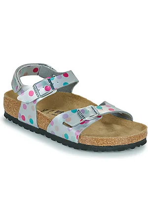 Birkenstock Tyttöjen sandaalit Rio AS Kids BF Elec. Metallic SilverDots 36