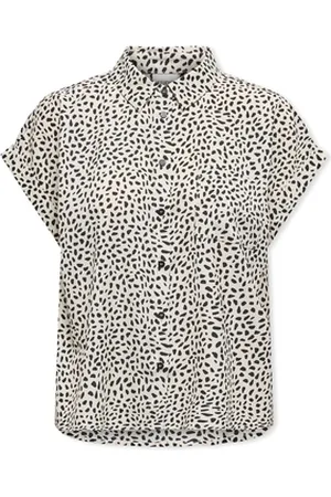 ONLY Paita Noos Hannover Life Shirt - Cloud Dancer/Black Grap EU S