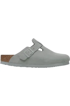Birkenstock Sandaalit Boston Suede Leather Narrow - Pure Sage 36