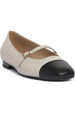 Frau Balleriinat NAPPA NERO CREAM 38