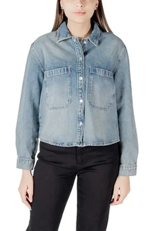 ONLY Paitapusero / Kauluspaita ONLCASSIE LS OVS DNM SHIRT DOT 15329891 EU M