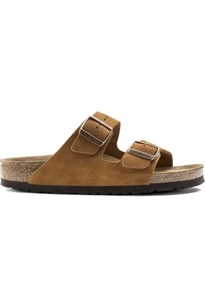 Birkenstock Sandaalit Arizona SF Suede Leather Narrow - Mink 36