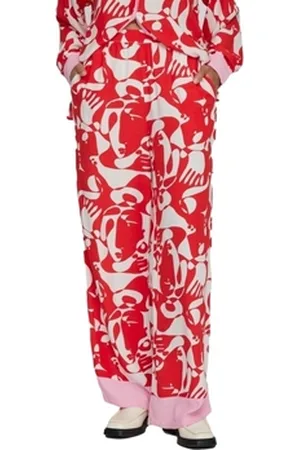 VILA Housut Pants Kikki Mat - Flame FR 36