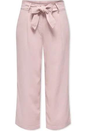 ONLY Housut Caro Linen Trousers - Violet Ice EU S