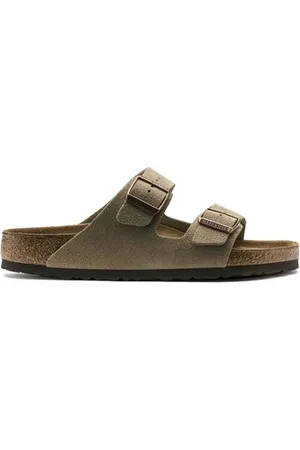 Birkenstock Sandaalit Arizona SF Suede Leather Narrow - Taupe 36