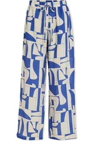 VILA Housut Sasja Trousers - Birch/Beaucoup FR 34