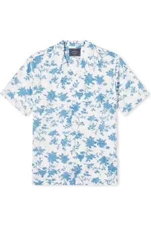 Portuguese Flannel Pitkähihainen paitapusero Minho Shirt - White/Blue EU S