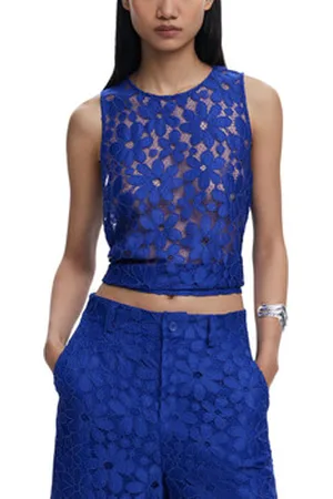 Desigual Hihattomat paidat / Hihattomat t-paidat BLUS_TÁNATOS 25SWBW25 EU S