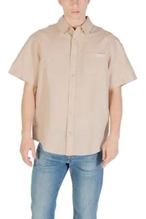 Calvin Klein Lyhythihainen paitapusero LINEN COTTON S/S J30J327296 EU XXL