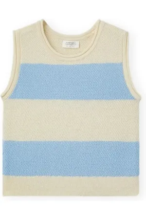 Compañía fantástica Paita COMPAÑIA FANTÁSTICA Top 10352 - White/Light Blue EU S