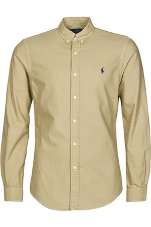 Ralph Lauren Pitkähihainen paitapusero CHEMISE CINTREE SLIM FIT EN OXFORD LEGER TYPE CHINO COL BOUTONNE EU M