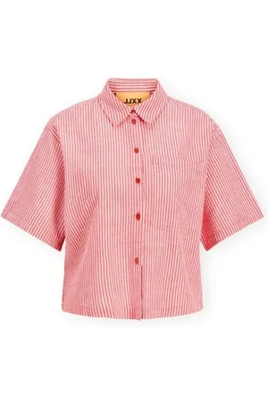 JJXX Paita Windy Seersucker Shirt - Racing Red EU S