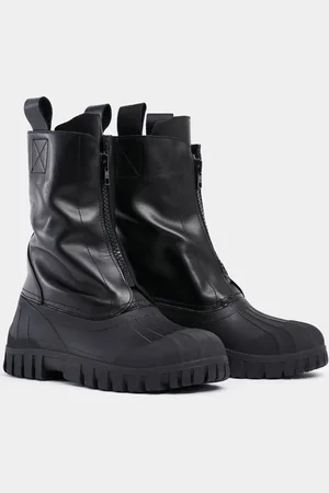 Stutterheim Patrol Zip Boot Leather