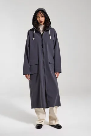 Stutterheim Sandviken Long Zip Matte Raincoat