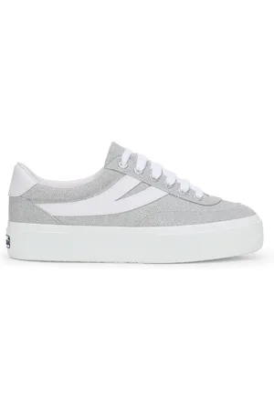 Superga 3740 PLATFORM JERSEY LAME BLOCKS LEGGERA - Lady Shoes - Wedge - Woman