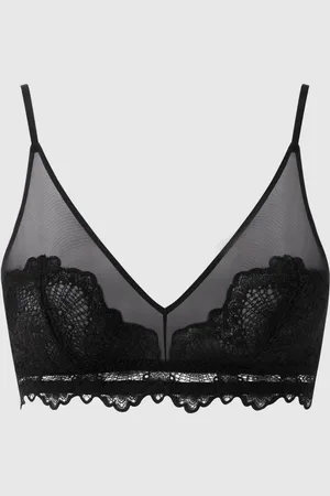 Understatement Lace Mesh Triangle Bralette
