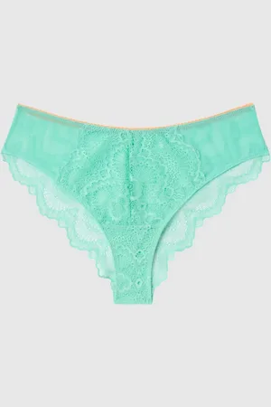Understatement Lace Cheeky Turquoise/Peach