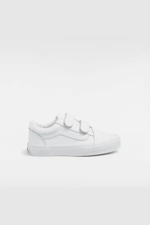 Vans Kids Old Skool Hook and Loop Classic Tumble Shoes (4-8 Years)