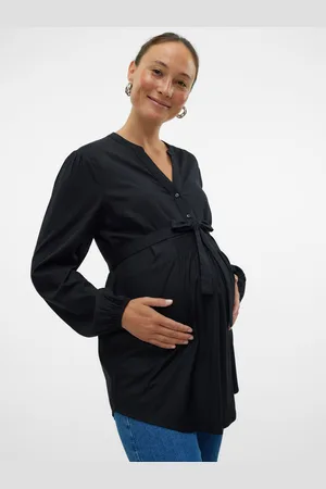 Mama;licious Regular Fit Kiinalaiskaulus Topit
