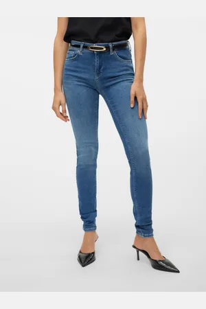 VERO MODA Vmlux Normaali Vyötärö Slim Fit Farkut