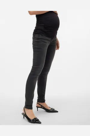 Mama;licious Slim Fit Matala Vyötärö Farkut