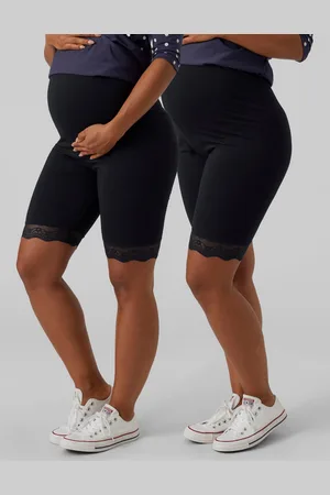 Mama;licious Slim Fit Korkea Vyötärö Pitsiset Lahkeensuut Shortsit