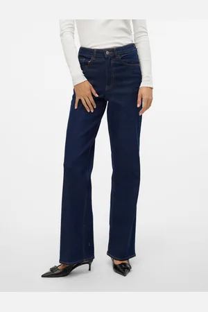 VERO MODA Vmrebecca Erittäin Korkea Vyötärö Wide Fit Farkut
