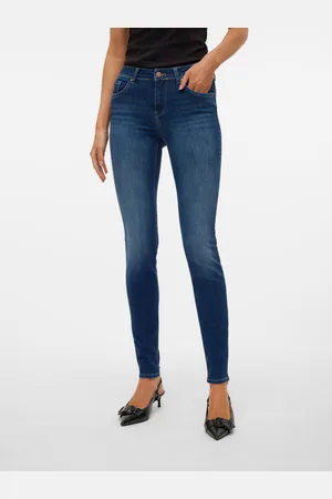 VERO MODA Vmlux Normaali Vyötärö Slim Fit Farkut